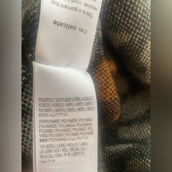 FARM Rio Leopard Pattern Sweater Dress High Neck Multicolored Sz L NWT - Picture 15 of 17